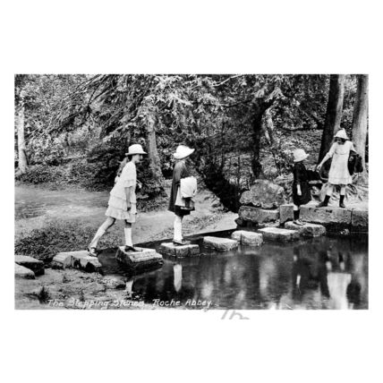 pt1945 - Stepping Stones , Roche Abbey , Yorkshire - print 6x4
