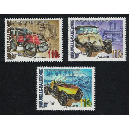 New Caledonia Vintage Cars 3v 2006 MNH SG#1371-1373 MI#1384-1386