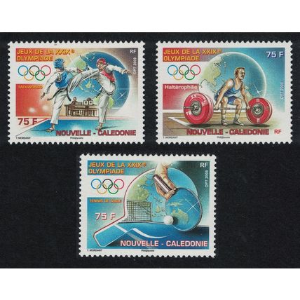 New Caledonia Table Tennis Taekwondo Weightlifting Beijing Olympic Games 3v
