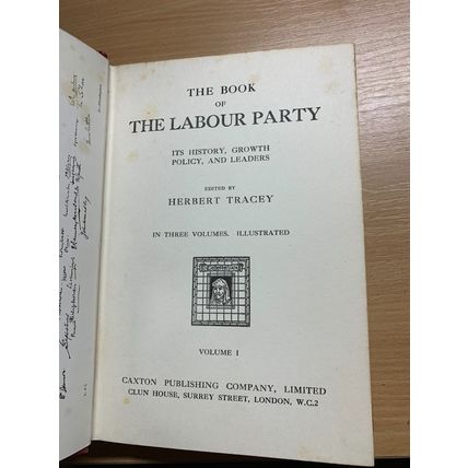 RARE* VINTAGE "THE BOOK OF THE LABOUR PARTY" VOLUMES 1-3 HARDBACK BOOKS (P14)