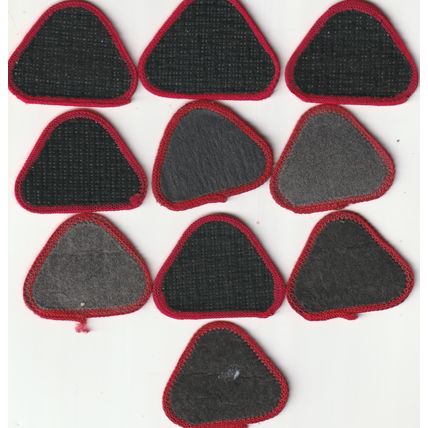Scout Badges - 10 x Cub Proficiency 1967/03 - Black Backs (BY322)