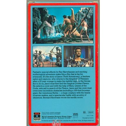 1960’s sci-fi, fantasy VHS tape classic six film collection