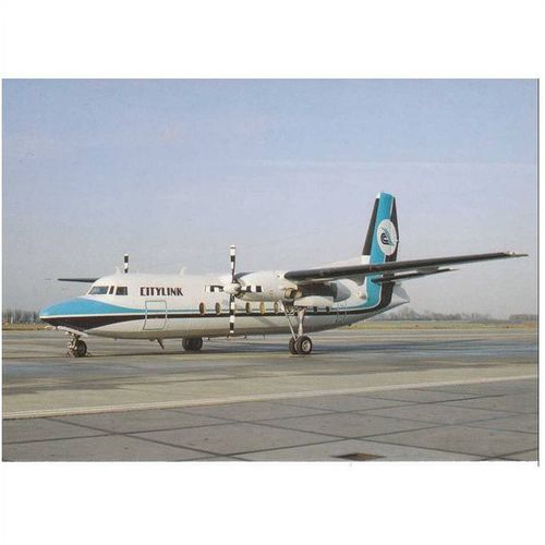 Citylink Airways Fokker F27 Mk200 Aircraft Postcard (A14904)