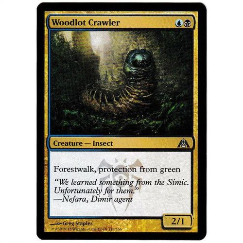 Magic the Gathering - Dragon's Maze - #118/156 - Woodlot Crawler