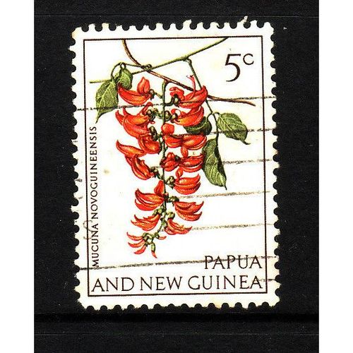 PAPUA NEW GUINEA 1966 SG100 5c FLOWERS FINE USED