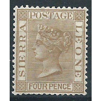 Sierra Leone 1889 SG33 4d Brown Mounted Mint .. ..