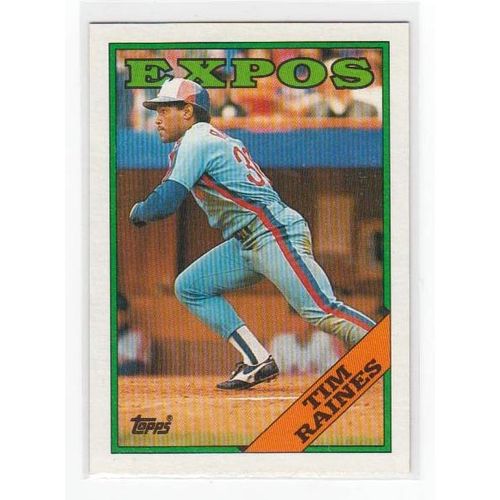 1988 Topps Tim Rock Raines baseball card #720 – Expos