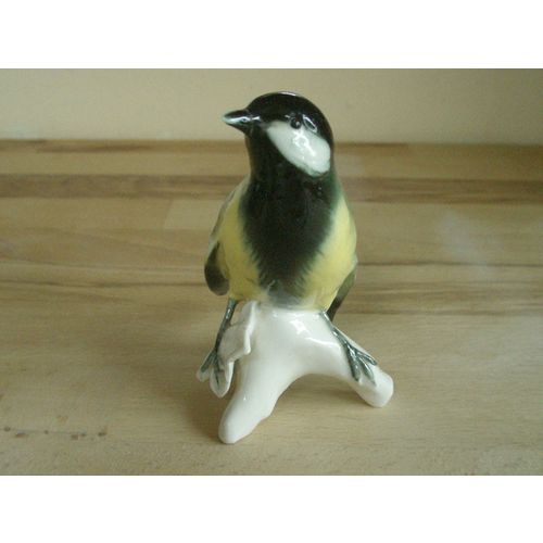 German Karl Ens Porcelain Great Tit Bird Figurine - Windmill Stamp. A/F