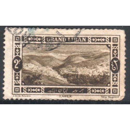 Lebanon 1925 - SG65 - 2p brown - Zahle - used