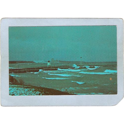 MI Charlevoix Lighthouse Postcard Lake Michigan w/Lighthouse lighthouse_bo~622