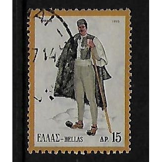 GREECE 1973 GREEK COSTUMES 15d EPIRUS SG1245 FINE USED#