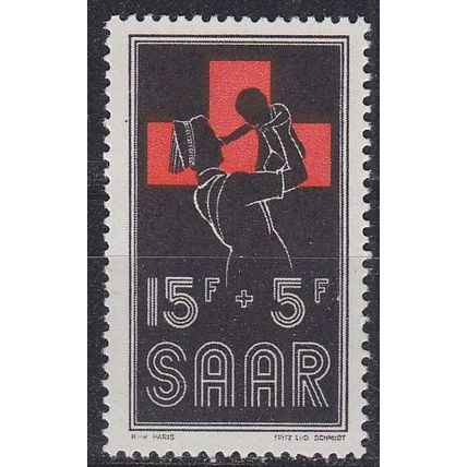 GERMANY Saar [1955] MiNr 0360 ( **/mnh ) Rotes Kreuz