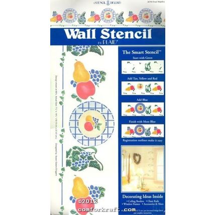 Fruit Majolica 26705 Wall Stencil
