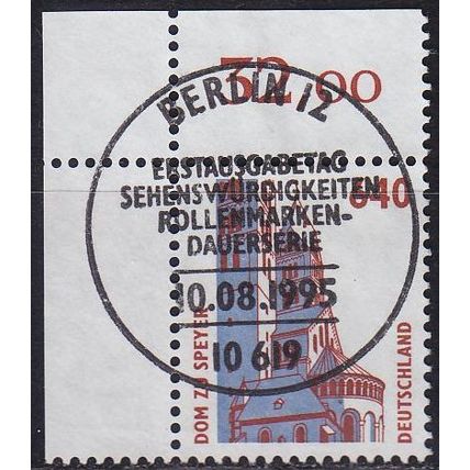 GERMANY BUND [1995] MiNr 1811 ( O/used ) [02] Sehenswürdigkeiten Eckrand, Erstta
