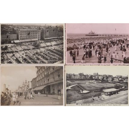 Blankenberge Tennis Courts Plage Digue Centre Casino 4x Blankenberghe Postcard s