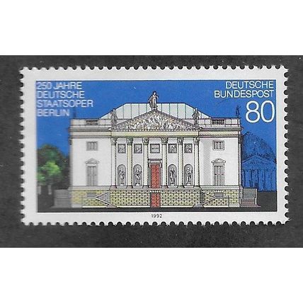 GER 1992 U/M 80pf 'GERMAN STATE OPERA HOUSE' (EBID78-823)