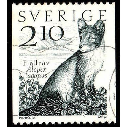 Sverige Sweden 1983 Animals 2,10 Kr Used Stamp Arctic Fox