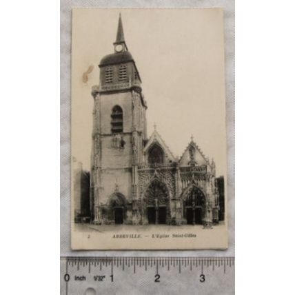 vintage postcard Abbeyville - L'Eglise Saint Gilles