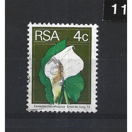 SouthAfrica.SG351 4c Arum Lily.Paper Unchecked.Fine Used.Sep25g