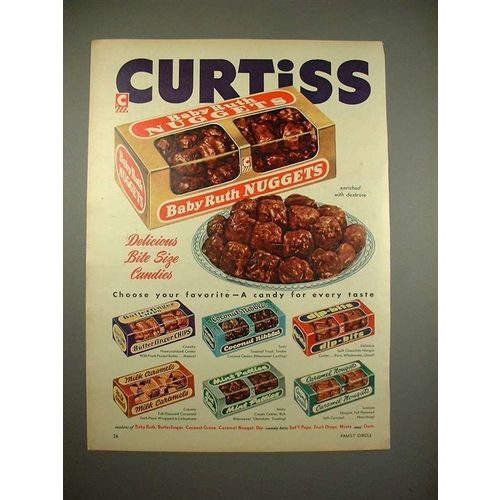 1953 Curtis Baby Ruth Nuggets Candy Ad!