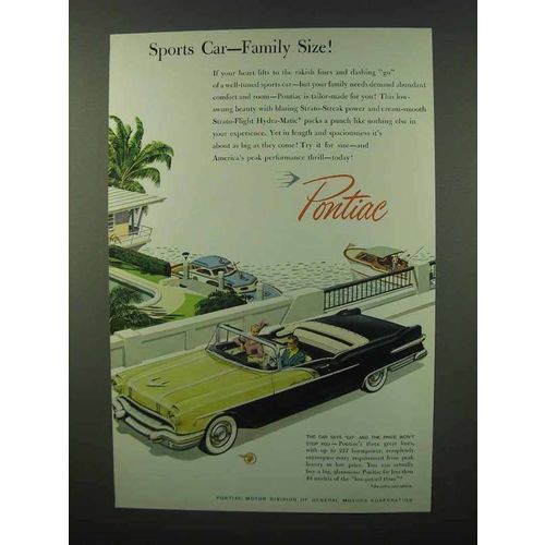 1956 Pontiac Star Chief Custom Convertible Ad - Family