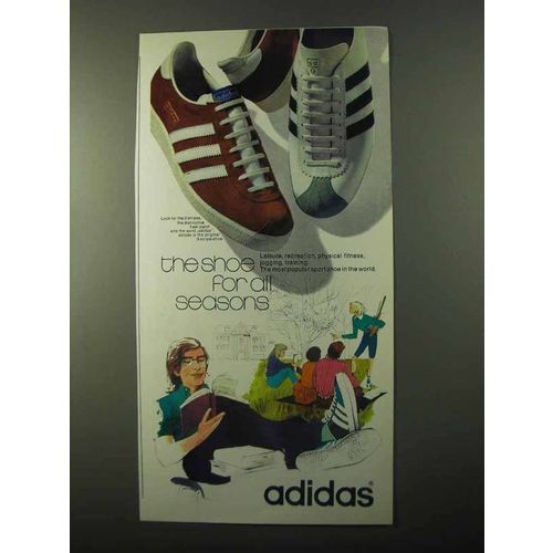 1971 Adidas Shoes Ad - Shoe For All Seasons