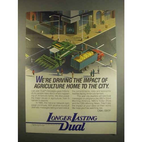 1984 Ciba-Geigy Dual Ad - We're Driving The Impact
