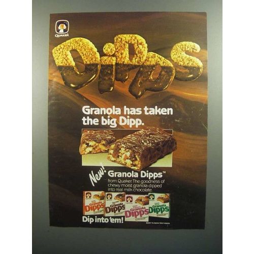 1984 Quaker Granola Dipps Ad - Taken the Big Dipp