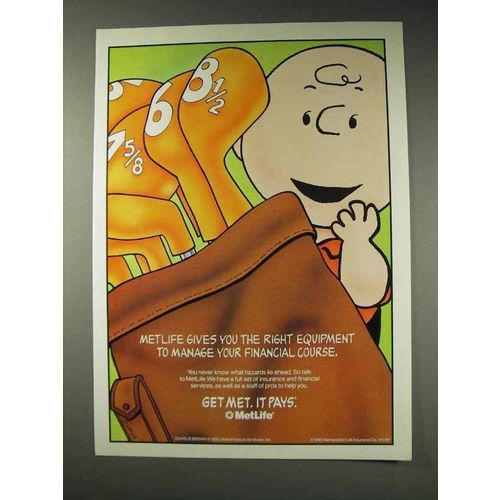 1991 MetLife Insurance Ad - Charlie Brown - Manage