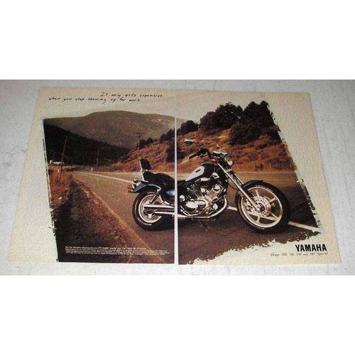 1994 Yamaha Virago Motorcycle Ad - Showing for Work