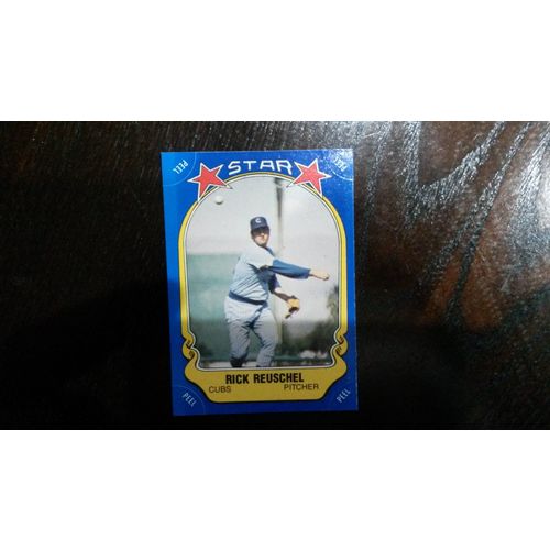 1981 Fleer Star Sticker Card # 093 Rick Reuschel Good (2) Chicago Cubs