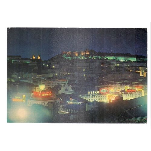 ST GEORGE'S CASTLE, LISBOA, PORTUGAL.. used postcard Lisbon..1982 pm. #