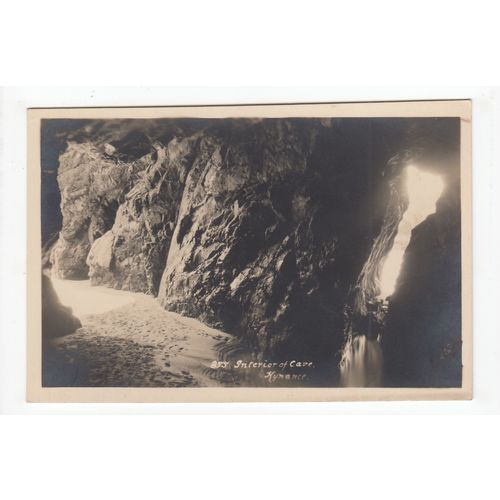 Interior of Cave Kynance Cornwall Postcard Publisher A H Hawke Helston 855