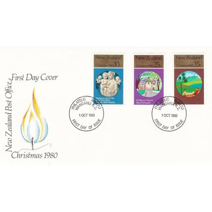 New Zealand 1980 Christmas FDC Bureau cancel Unaddressed VGC