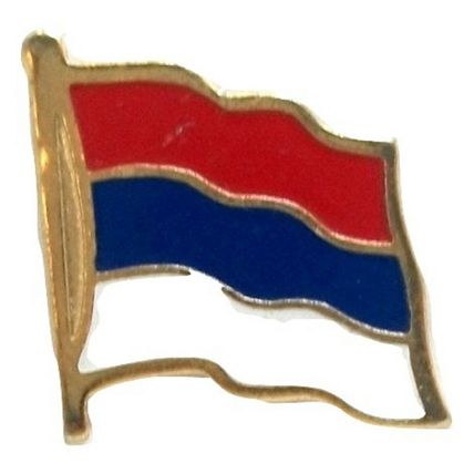Serbia Flag Hat Tac or Lapel Pin