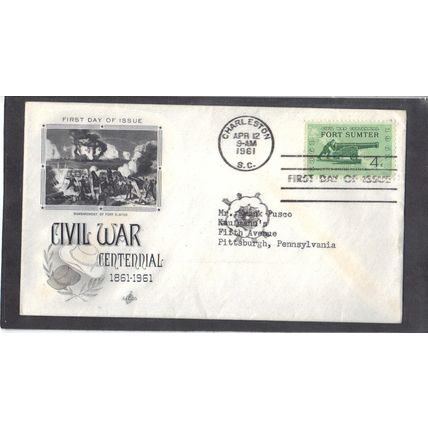 FDC Art Craft 1178 4c Fort Sumter (Cachet-Typed/A) CV01466