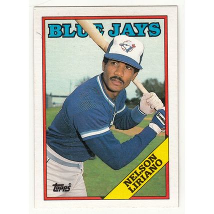 1988 Topps baseball rookie card 205 Nelson Liriano RC