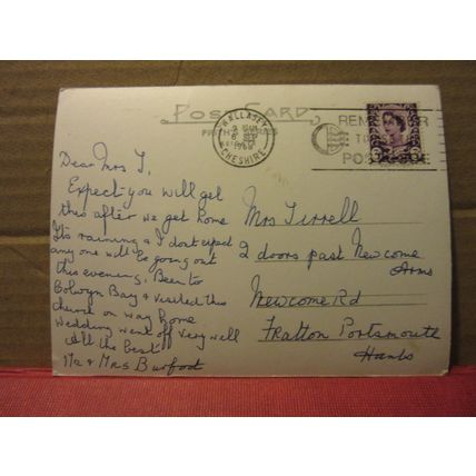THE MARBLE CHURCH, BODELWYDDAN, Wales. used postcard RP by F. Frith 1968 pm #