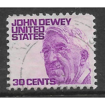 USA 1968 30c PURPLE JOHN DEWEY SG1274 FINE USED#2