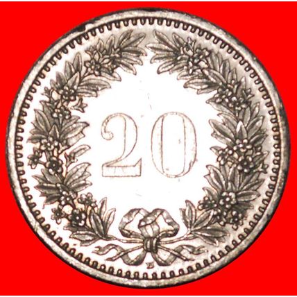 LIBERTY (1939-2022): SWITZERLAND ★ 20 RAPPEN 1988B DIES 2+B★LOW START★NO RESERVE