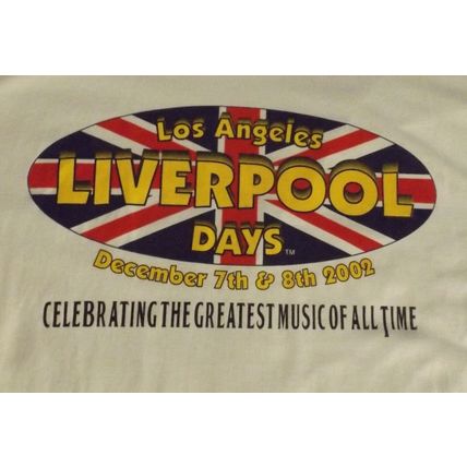 Beatles LIVERPOOL DAYS 2002 Convention White T-shirt, XL