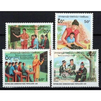 Laos 1005-1008 MNH Intl. Literacy Year Education Women ZAYIX 0224S0239M