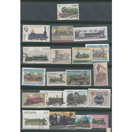 20 Thematic Steam Trains stamps