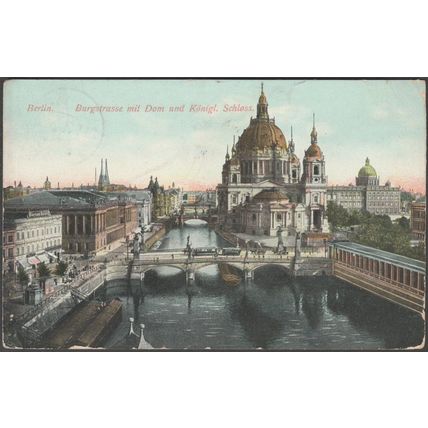 Burgstrasse mit Dom und Königliche Schloss, Berlin, c.1905 - AK