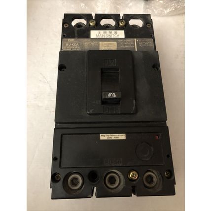 FUJI BU-KDA3400 400A,Fuji BU-KDA 400A CIRCUIT BREAKER 400AMP 3P,240VAC,TRIP,CW