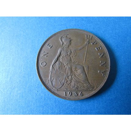 1936 GEORGE V ONE PENNY FREE POST. (bb)