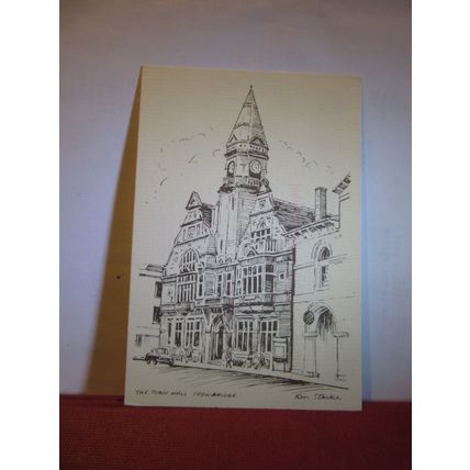 TOWN HALL, TROWBRIDGE by Ken Starke, WILTSHIRE used postcard 2006 pm =