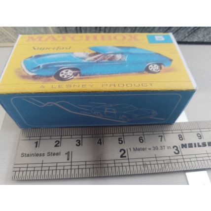 Matchbox - No5 Lotus Europa (Blue) - Replica / Repro Box