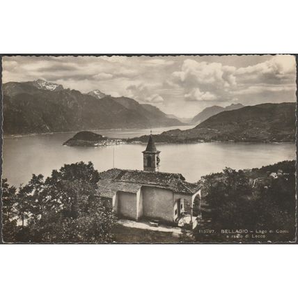 Lago di Como e Ramo di Lecco, Bellagio, c.1940 - Brunner Foto Cartolina