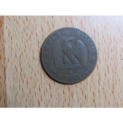 France 1854B Napoleon III 5 Centimes Coin